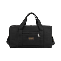 Canvas Duffel Bag Wear-Resistant Duffel Bag with Front Pocket Heavy-Duty Roomy for Travelers, Weekend Trips, Gym