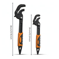2 Pieces Universal Wrench Non-Slip Spanner Professional for Diyers, Mechanics