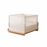 Insect Protection Infant Anti-Fall Mosquito Net Full Enclosure Bed Tent See-Through Mesh Baby Safety Gear Zippered Entry for Infants, Toddlers, Parents, Indoor, Bedroom, Nap Time, Travel