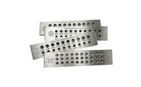 Precision Jewelry Wire Draw Plate Brushed Metal Half-Round Draw Plate Accurate Wire Drawplate Smooth for Metalsmiths