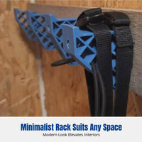 Wall-Mounted Ski Organizer, 3D Printed Polylactic Acid, Minimalist Design, Secure Storage for Skis & Poles