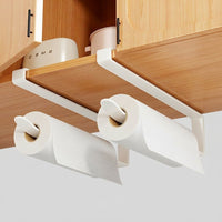 Pantry Wall Mount Wrap Dispenser and Roll Holder for Kitchen Organizers, Under Cabinet Metal Paper Towel for and Students