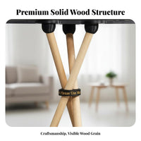 Solid Wood Construction Art Master Speaker Stand Non-Slip Feet Speaker Floor Stand Strong Load-Bearing Audio Accessory Smoothly Polished for Audiophiles, Home Decor Enthusiasts