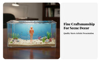 1:64 Scale Diver Model Paintable Miniature Landscape Figure Unpainted Diver Figure DIY Undertaking Hobby Supply High Accuracy