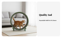 feline jogning Wheel Formaldehyde feline Exercise Wheel noiseless Operation Feline Treadmill for Indoors, Apartment Living, Home