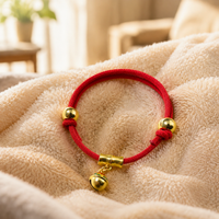 Decorative Dog Collar Charms, Nylon Pendant for Small Dogs, New Year Accessories, Copper Color