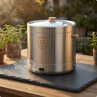 Cylindrical Briquette-Fired Grill Lid Portable Grill Set Bottom Ventilation Openings Outdoor Cooking