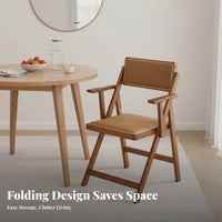 Foldable Design Padded Folding Chair Space-Saving Padded foldable Chair Slim contour Household Furniture for Apartment Dwellers, Event Planners, Dining Room, Small Spaces, Kitchen, Parties