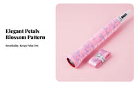 2 Pieces Cherry Flower Racket Grip Shock-Absorbing Floral Pattern Handle Wrap Sweat Absorbent Handle Wrap Comfortable for Gym