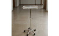 Rolling Tray Table Multipurpose Wheeled Utility Stand Heavy Duty Tray Table with Wheels for Permanent Art Artists, Care Facilities