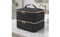 Padded Nail Polish Organizer with Manicure Tools Sections Compact Nail Polish Organizer Organized Manicure Bag with Compartments Convenient for Manicurists