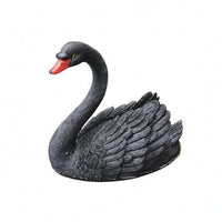 Feather Texture Floating Swan Figurine Vivid Detail Floating Swan Ornament Lifelike Water Ornament for Garden, Courtyard