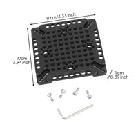 Display Mount Adapter Plate Perforated Display Mounting Plate Standard Bracket for Camera Rigs