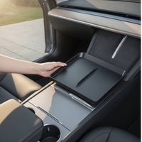 Fitted Vehicle Center Console Tray Shallow Armrest Tray Insert Rounded Corners Center Console Liner Raised Side Walls