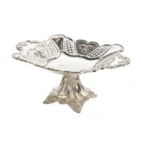 Pedestal Serving Tray Elegant Serving Tray with Pedestal Engraved for Weddings