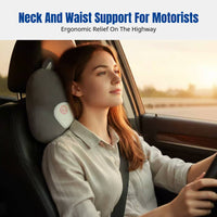 Cartoon Car Headrest Neck Pillow, Plush Support, Universal, Cute, Four Seasons, Seat Pad