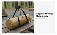 Portable Cylindrical Tent Stake Bag Sturdy Cylindrical Duffel Bag Heavy Duty Outdoor Gear Tear-Resistant for Campers, Hikers, Handymen, Camping, Campsite, Picnics, Garage