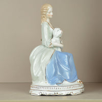 Elegant European Ceramic Figure Art Ornament for Living Room, Entryway, Shelf