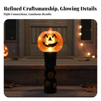 Pumpkin Skull Specter Stick 4 Fun Designs Halloween Illuminated Stick Handheld Halloween Luminous Batteries Included Flashing