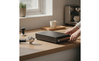 Coffee Grounds Drawer Knocks Box Drawer Vented Coffee Grounds Container with Handle for Baristas