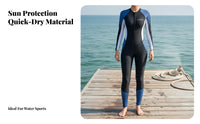 Sun Protection Sun Shirt Quick-Dry Single Piece Dive Suit Long Sleeve Wetsuit Plus Size Available Full Physique Dive Skin Fast