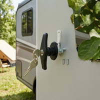 T-Handle Lock with Keys Keyed T-Handle Lock Chrome-Plated Zinc Alloy for Storage Door, Trailer