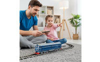 Realistic Motor Locomotive Toy Detailed Electric Model Locomotive Easy Train Set Low Maintenance for Collectors, Tabletop Layouts