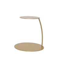 Gold Cake Stand with C-Shaped Support Metal Cake Display Stand Reusable Versatile for Wedding Planners, Parties