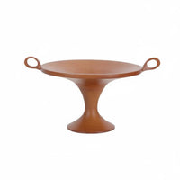 Double Handle Fruit Tray Decorative Retro Wooden Display Tray Fruit Platter for Guesthouse