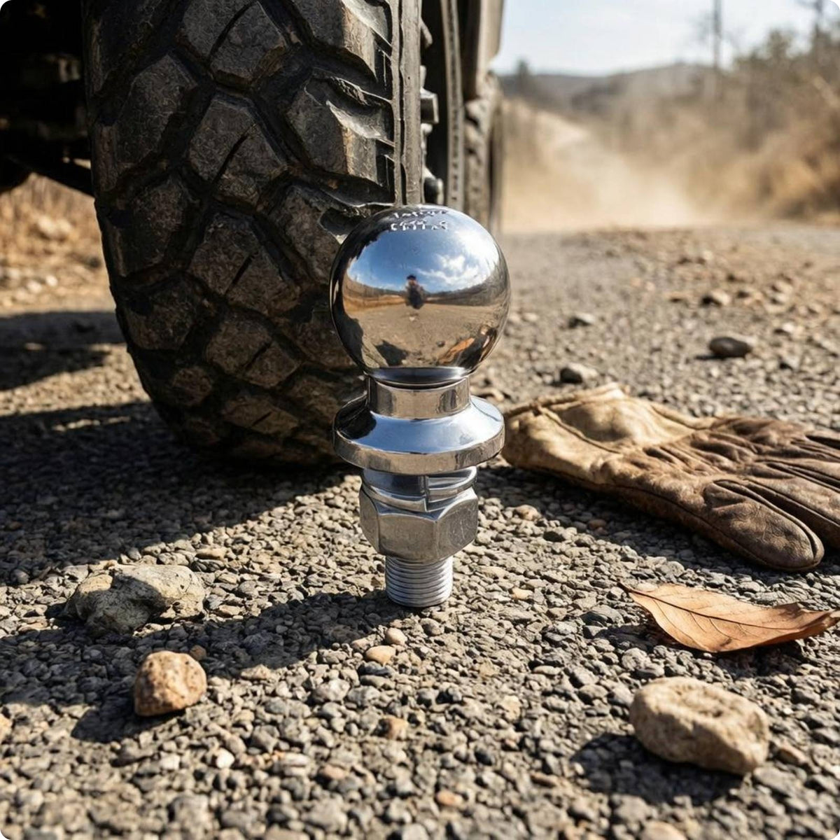 Hex Nut Carriage Hitch Ball Washers Included Tow Ball Attachment Secure Fit Vehicle Part Heavy Duty