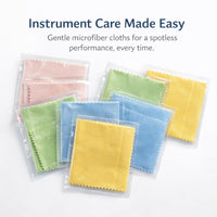 Microfiber Cleaning Cloth for Instruments, Guitar Cleaning Cloth, Trumpet Sax, Piano Guitar Polishing Cloths, Violin Piano Clarinet