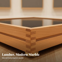 Mortise and Tenon Joint Cherry Wood Audio Platform Artisan-Made Single Tier Amplifier Stand Wooden High-Fidelity Isolation Stand for Audiophiles