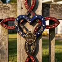Heart Horseshoe Wall Decor Vintage Design Rustic Horseshoe Hanging Ornament
