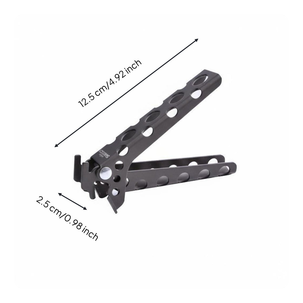 Lightweight Anti-Scald Pot Clip Heat Resistant Aluminum Pot Clamp Portable Camping Cookware Clamp Non-Slip Grip for Backpackers, Campers, Hikers, Outdoor Cooking, Backpacking, Picnic
