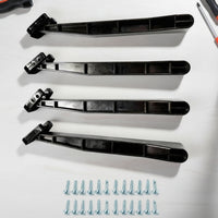 4 Pieces Sturdy Under-Mount Sink Bracket with Screws Rigid Sink Support Bracket Slim Hardware Firm for Kitchen