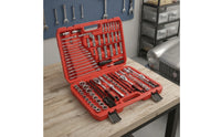 216 Pieces Ratchet Wrench Set Chrome-Vanadium Mechanics Tool Set with Case 72-Tooth for Amateur Mechanics, Auto Repair, Garage, Roadside Emergency