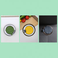 Textured Bathtub Stopper with Suction Cup Flat Silicone Drain Stopper for Kitchen Sink