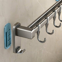 Bedroom and Closet Hanging Rack with Double Rod Design for Extra Storage, Waterproof Aluminium Hook and Pot Lid