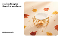 Pumpkin Shape Scented Cube Liquefy Burner Heat Resistant Tealight Oil Burner Essential Oil Aroma Disperser Hollow-Empty