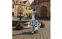 Includes Hat Cow Print Goose Shirt Funny Goose Outfit Cute Design Outdoor Decoration Gift Idea for Farmyard, Yard