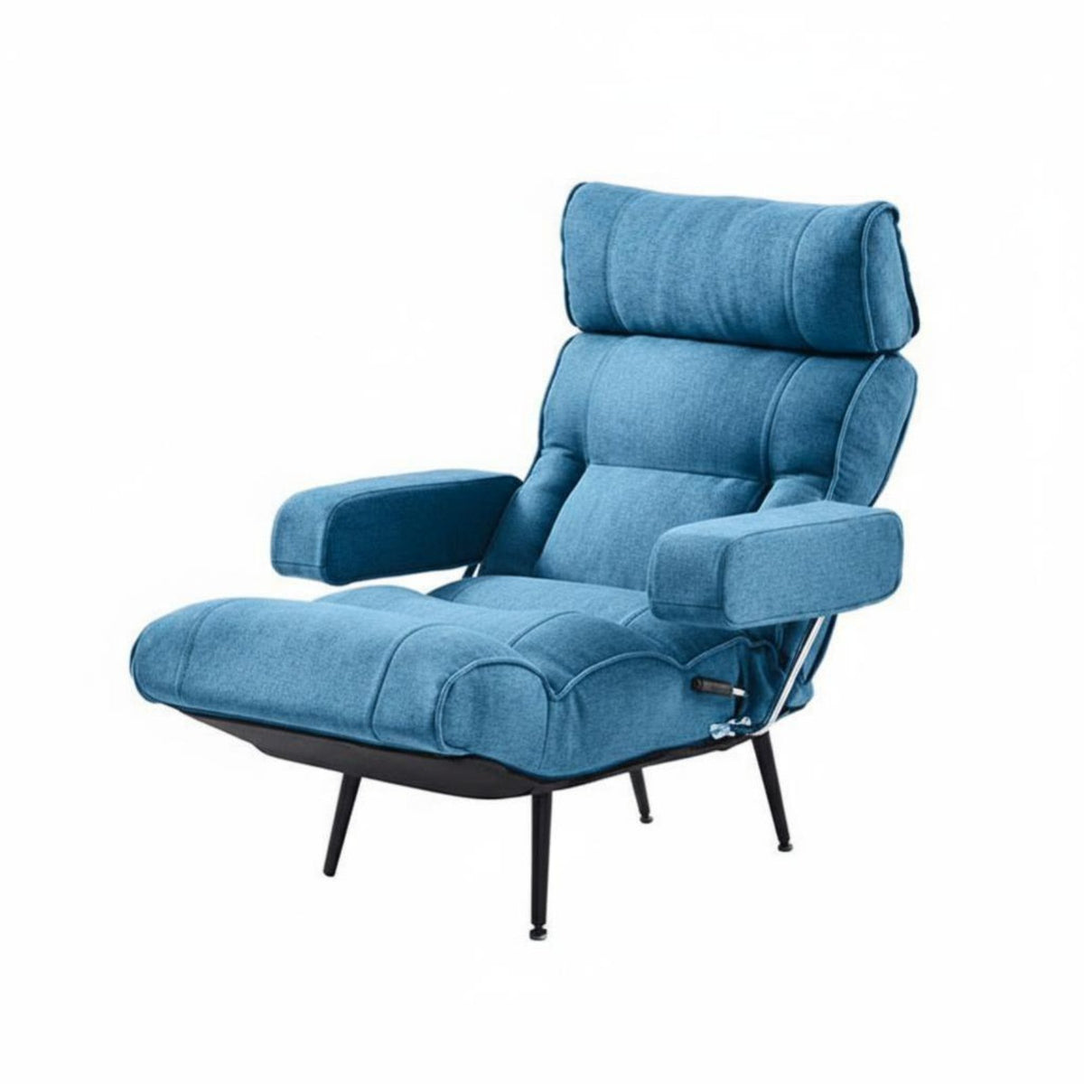 Lumbar Support Armchair with Ottoman Ergonomic Design Lounge Chair High Backrest Indoor Seating Extra-Thick Padding for Readers, Adults, Homeowners, Living Room, Bedroom, Reading Nook, Home Office