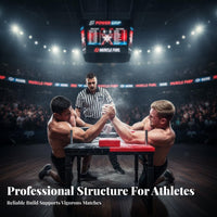Arm Wrestling Table Heavy Duty Steel Frame Arm Wrestling Battle Table Includes Pulley Strength Training Equipment for Professionals, Beginners
