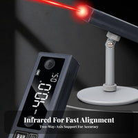 Backlit LCD Display Digital Angle Gauge with 360° Measurement Digital Level Aluminum Alloy Body for Carpenters, Home Renovation