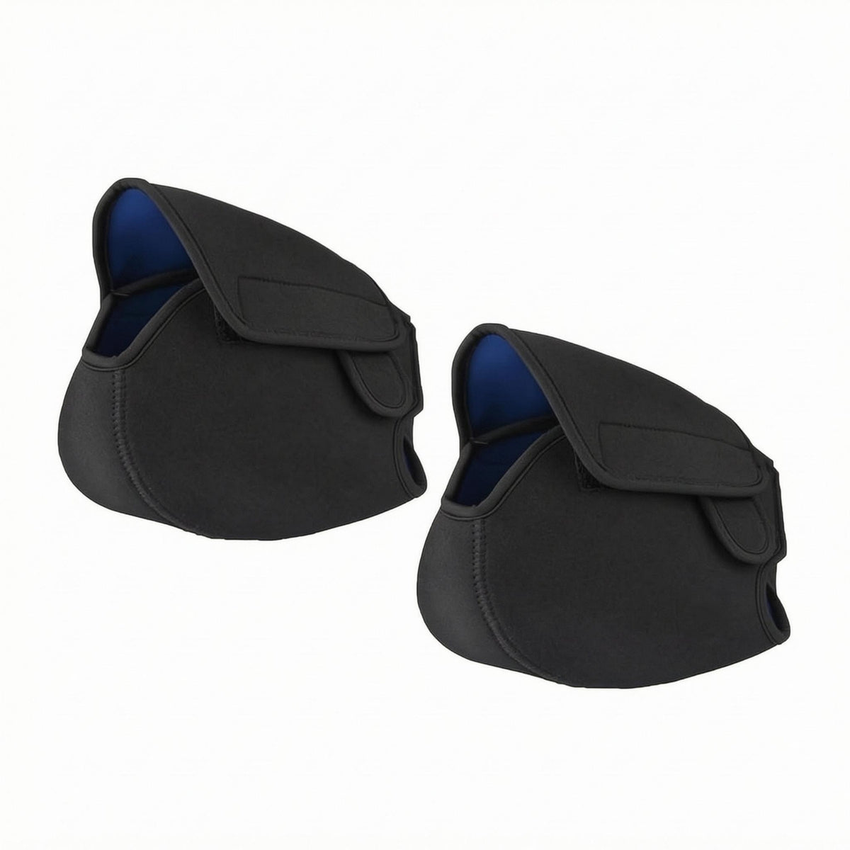 2 Pieces Fitted Mid-Drive Motor Cover Hook and Loop Closure Motor Protection Cover Stitched Seam Vehicle Accessory Polyester