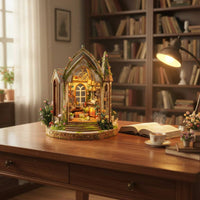 DIY Bookcase Vignette Kit Detailed Design 3D Bookcase Vignette Model DIY Miniature House for Bookshelf