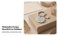 Stainless Steel Key Loop Ideal Gift Engraved Keychain Long-Lasting for Mom