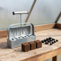 Soil Block Maker Easy to Use Handheld Soil Blocker Ergonomic Handle Starting Block Form for Nursery