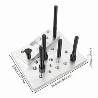 Hydraulic Press Block Set Multifunction Threaded Rod Set Metal Bushing Removal Kit