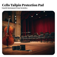 Anti-Slip Cello Mat Lightweight Cello Endpin Holder String Instrument Accessory Long-Lasting Sturdy Construction