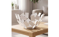 Geometric Fruit Basket Modern Stainless Steel Fruit Basket Creative Tray for Home Decor